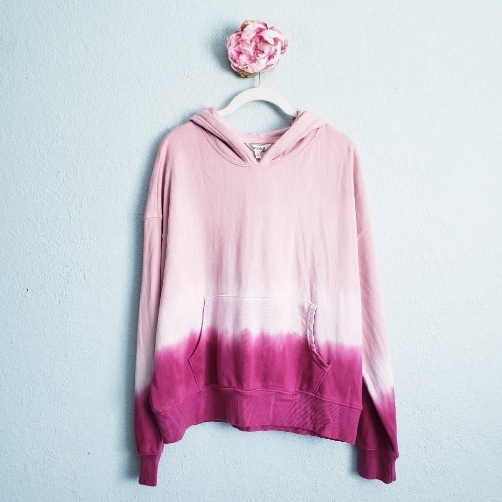 Wildfox Pink Dipdye Ombre Hoodie
